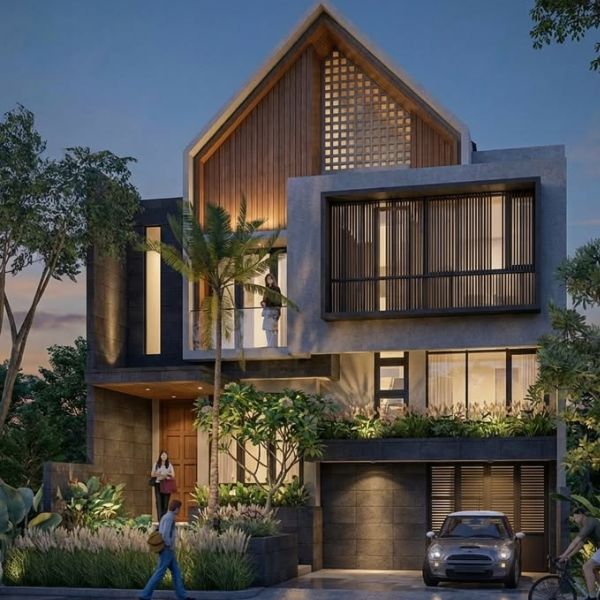 Rumah Industrial Luxury Minimalis